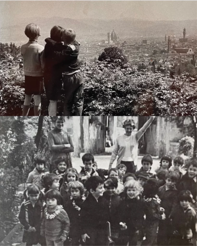 Historical photo: Addition of Secondary School & Kindergarten